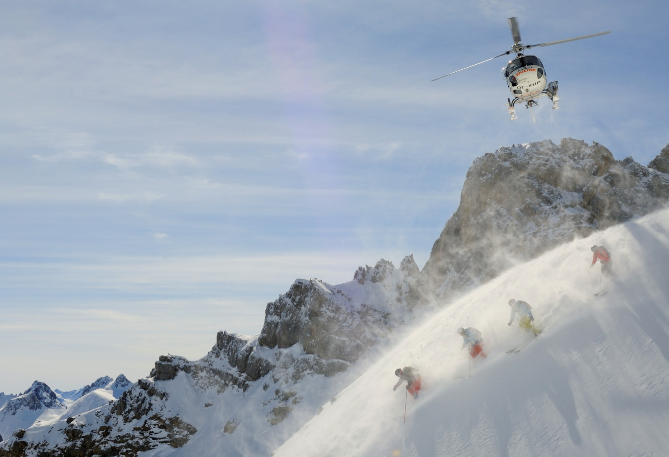 Heliskiing in Austria